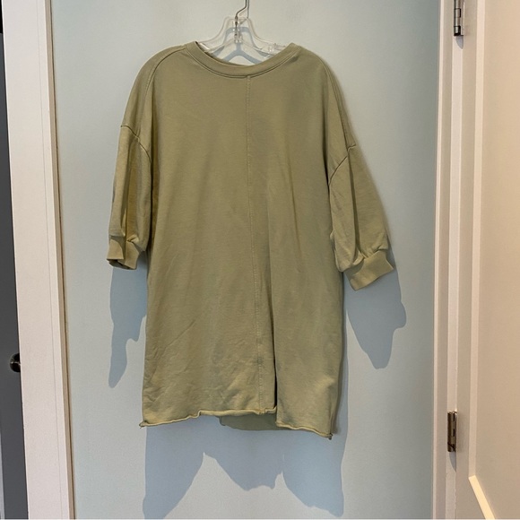Everlane Mint Green Oversized Sweatshirt Dress - Picture 2 of 6